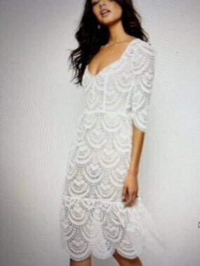 Lace For Love and Lemons Midi Dress Small